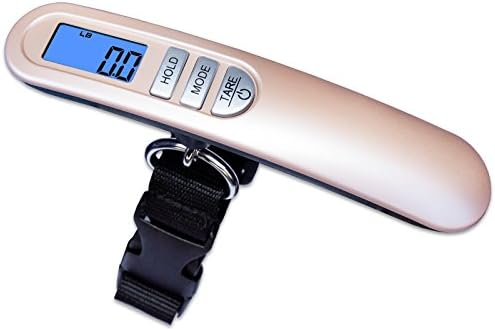 WeighmaxHC110 Premium Universal Digital Luggage Scale, 110lb, Gold