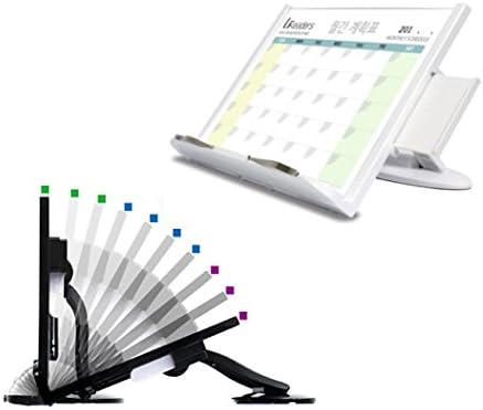 Lreaders Premium Book Notebook Stand - Intelligent Design For better Reading Posture - WHITE