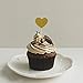 Bilipala Funny Hearts Cake Decorations Toppers Picks for Wedding and Baby Birthday, 50 Counting