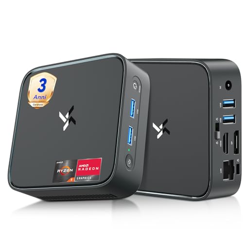 Huidun 2026 Ryzen 5 H80 Mini PC, 16GB DDR4 RAM 512GB SSD, Win-11 Pro, Micro Desktop Computer with Radeon Graphics, 4K@60Hz Dual Display, WiFi/BT/USB 3.2, Ideal for Office, Home and Studio