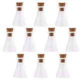 10 Pieces cork Glass vial pendant Mini Glass Bottle