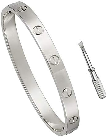 HiCook Titanium Steel Love Bracelet with Screwdriver Can Wear in Shower