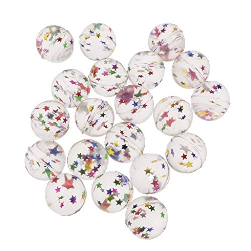 20pcs Bouncy Balls Clear Star Bouncy Balls Kids Toy Magic Props Birthday Party Bag Fillers - Thumbnail 6