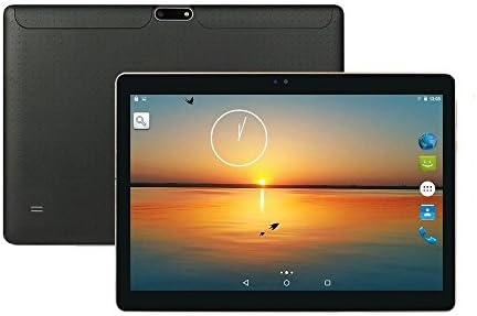 Huashe 10 inch 3G Unlocked GSM Phone Call Tablet Android 6.0 Octa Core IPS Screen Dual Sim Card Slots Dual Cameras GPS Wifi Bluetooth (Plastic Black)