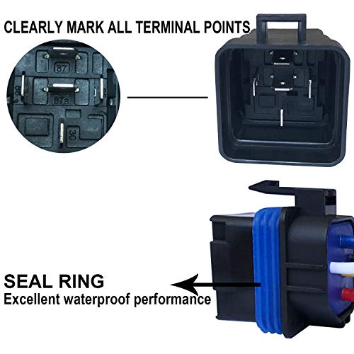 2 PACK+AMP+Waterproof+Relay+Harness