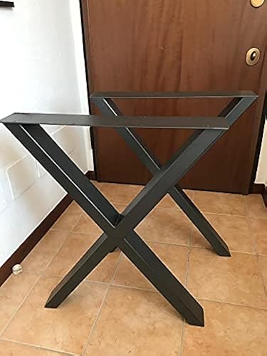 tonchean X Shaped Dining Table Legs 28'' X 24'' Solid Steel Heavy Duty ...