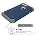 iPhone 6 Plus / 6S Plus Case, SAVYOU Shock-Absorbing Flexible Durable TPU Bumper Case Anti-Slip Front and Back Hard PC Defensive Protection Cover for Apple iPhone 6 Plus / 6S Plus Navy Blue