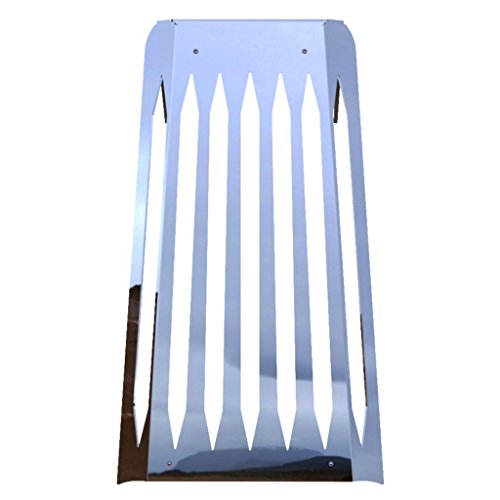 Blade Polished Stainless Radiator Cover Grill Guard fits: 2010-2016 Honda Fury VT1300 - Ferreus Industries - GRL-100-11 - Thumbnail 4