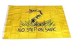 No Step On Snek Banner Flag 3x5 Feet by TrendyLuz Flags