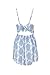 Lanzom Women Sexy Strap Backless Summer Beach Party Romper Jumpsuit (Medium, Blue)