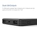 1byone 6,000 mAh Dual USB Ports Portable Charger, Compact External Battery Power Bank with LED Display & Diamond Pattern for Smartphones, Black
