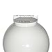 12 inch White Acrylic Plastic Light Round Pole Post Globe Lamp Fixture C
