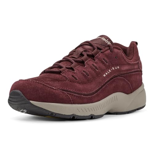 Easy Spirit Romy Women's Walking, 6 C/D US, Wine-Crocodile-Velvet