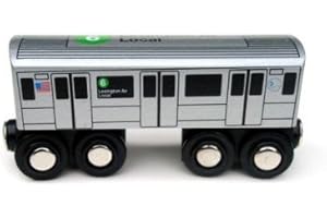 MUNI PALS Munipals NYC Subway 6 Car Toy Train Wooden Railway Compatible