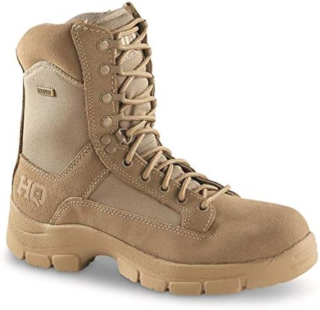 HQ ISSUE Men's Waterproof 8" Side Zip Desert Boots