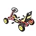 Kinbor Racing Pedal Go Kart, Kids 4 Wheels Riding Car Crazy Cart with Adjustable Seat