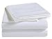 Bresanon 600 Thread Count 100% Extra-Long Staple Cotton Sheet Set, Queen Sheets, Luxury Bedding, Queen Sheets 4 Piece Set,Smooth Sateen Weave, White