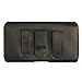 CellBee® Alcatel One Touch Premium Leather Pouch Carrying Case with Belt Clip Belt Loops Holster for Alcatel One Touch Evolve 5020T / Alcatel One Touch Fierce 7024W (Perfect Fits with Otterbox Commuter / Defender Case on Lifeproof Case on) w/ Stylus Touch Pen (Classic Black)