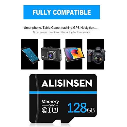 Micro-SD-Karte, 128 GB, mit SD-Kartenadapter, Klasse 10, TF-Speicherkarte 128 GB, High-Speed-Speicherkarte für… – Bild 6