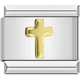 Jukoclut Italian Charms Bracelet Stainless Steel 9mm Link Handmade DIY Module Jewelry Gifts for Women Men