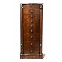 Alveare Home Louisa Jewelry Armoire, Walnut