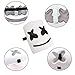 MOLECOLE DJ Mask, Music Festival Helmets,Half Masks Halloween Party Props Costume Masks and A DJ Backpack Black for Child Birthday Gift, Cosplay Prop Party Bar Costume Masks