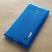 Nokia Lumia 730/735 Case, J&D [Drop Protection] Lumia 730 735 Case [Slim Cushion] Protective Shock Absorption Jelly Slim Case for Nokia Lumia 730 735 (Blue)