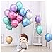 HoveBeaty Pink Balloons Chrome Shiny Metallic Latex 12 Inch Thicken Balloons 50 Pack for Wedding Party Baby Shower Christmas Birthday Carnival Party Decoration Supplies