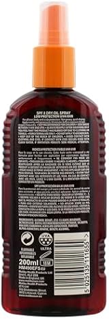 Malibu Sun SPF 8 Dry Oil Spray Tanning Shea Butter Moisturising Body Mist 200ml view 2