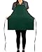 KNG Forest Green 3 Pocket Adjustable Bib Apron for Men and Women