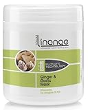 Linange Ginger and Garlic Mask 1000ml; Softening, Strengthening, Moisturizing, Nourishing, Hair Care Product; Hair Mask w/ Proteins for Men and Women – for Thin, Dry, Damaged, Curly Hair