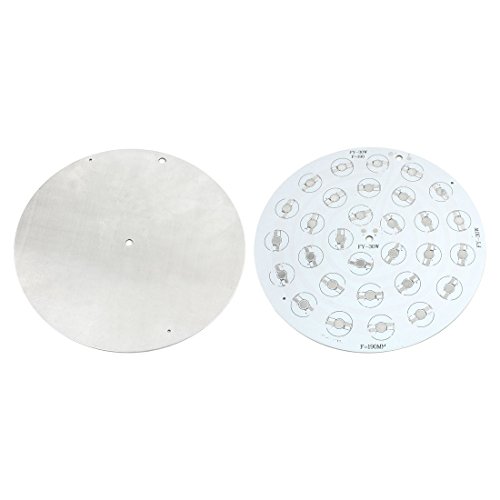 Uxcell a14050700ux0154 2 Piece 30 x 1W 3W LED High Power Circle Aluminum PCB Circuit Board 190 mm Diameter