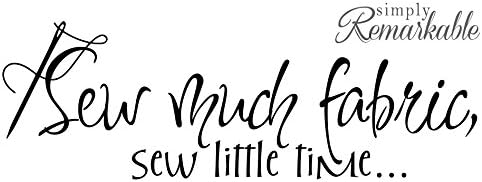Vinyl Decal Sticker for Computer Wall Car Mac Macbook and More - Sew Much Fabric, sew Little TimeÉ