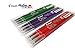 Pilot Frixion erasable pens refill, 9 refill bundle Green, Red, Violet or Purple gel ink fine pt 0.7mm, assorted colors