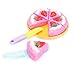 ThinkMax Kids Play Tea Set Toy with Cake for Children Tea Party Pretend Play Game with Cute Smiley Face Design (24 Pieces)