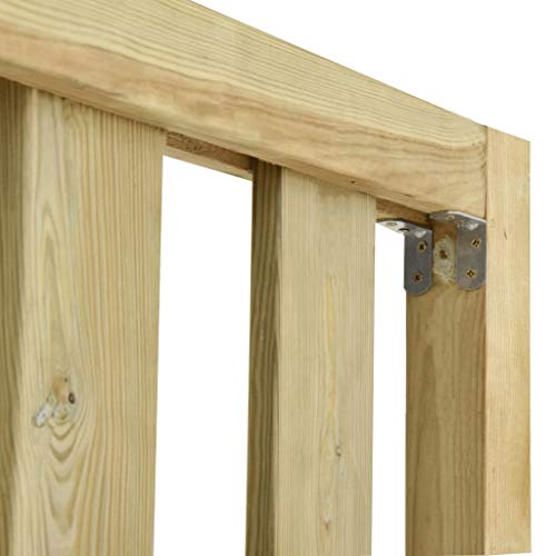 Tidyard Gartenzaun-Set Zaunfeld-Set aus imprägniertem Kiefernholz,Zaunelement-Set Zaun,Witterungs- und… – Bild 5