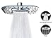 A-Flow™ 2 Function – Waterfall and Water Spray - Luxury Large 8” Shower Head / ABS Material with Chrome Finish / Enjoy an Invigorating & Luxurious Spa-like Experience – LIFETIME WARRANTY