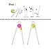 Zehhe 5 Pairs Easy to Use Cheater Training Chopsticks for Children and Adults , 1 Pcs Wood Spoon (5pairs)