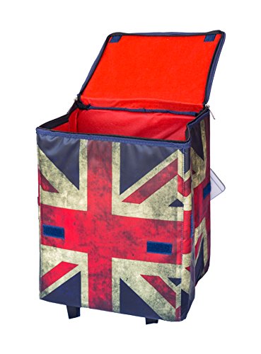 image for dbest products Smart Cart, Britain Collapsible Rolling Utility Cart Ba
