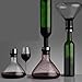 AjoliHome Wine Decanter Lead-Free Wine Aerator For Enhanced Flavor 1000ml Carafe Made Of Crystal Glass/Gift For Wine Enthusiasts (Glass)