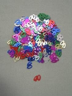 40 Confetti, Multi-Color, 10 mm Size, 1/2 oz Bag (Qty 1 Bag)