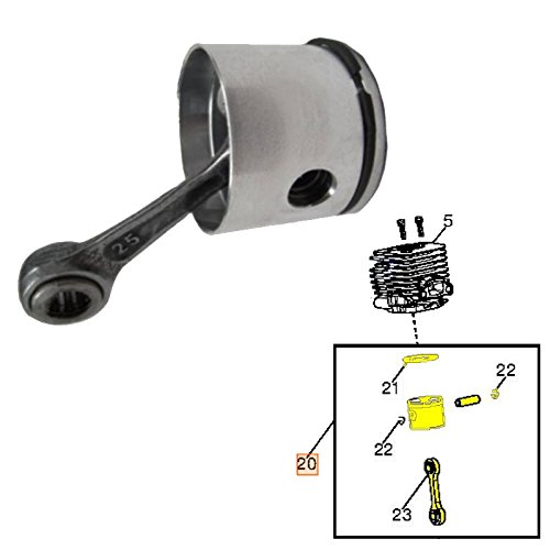 Poulan 545081864 OEM Blower Piston with Connecting Rod