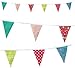 35 Flags 30 Feet Vintage Cottage Tea Party Pennant Flag Bunting (C1351)