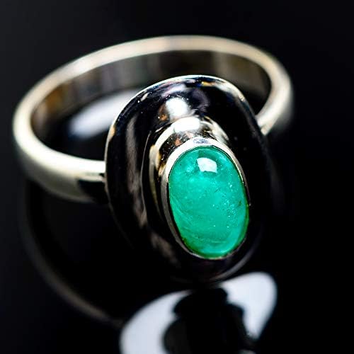 Ana Silver Co Emerald 925 Sterling Silver Ring Size 7 - Handmade Jewelry, Bohemian, Vintage RING974787