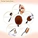 Hot Sale Professional 10-Piece Soft Oval Makeup Brush Set with Waterproof Make-up Brushes Bags Holder for Travel Girls Women