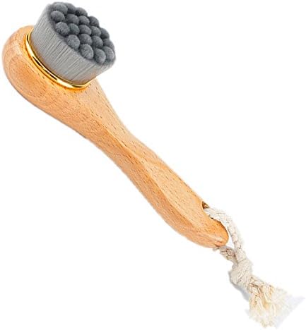 Bump Face Scrub Brush Face Cleaner Brush Deep Cleansing Face Massage Exfoliating Soft Brush Long-Handed Black Head Acne Deep Cleansing Skin Brush