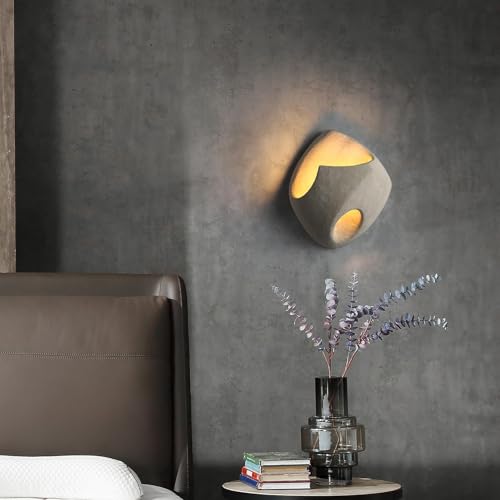 kaixunl 3W Interior Wall Sconce Wabi-sabi Style Modern Wall Sconces Bedroom Art Deco for Living Room Bedroom Hallway Dressing Table Mirror Stairs 3000K 22.5 x 26 x 9 cm