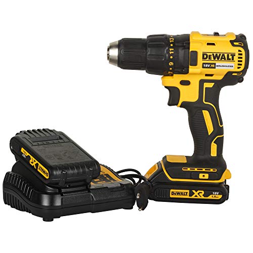 Dewalt Akku-Bohrschrauber (18V, 1.5 Ah, bürstenlos, mit Zwei-Gang-Vollmetallgetriebe, 15 Drehmomentstufen, inkl. zwei… – Bild 4