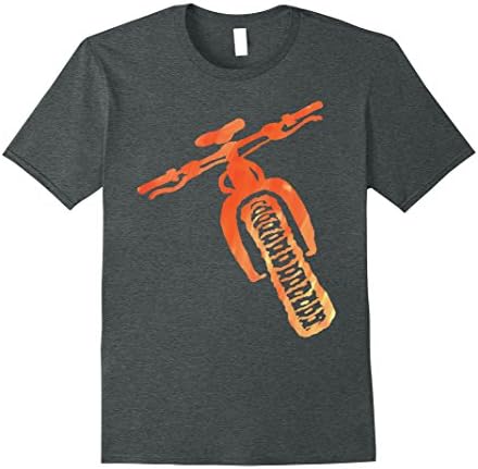 Mens Fat Bike Mountain Biking T-Shirt Small Dark Heather
