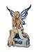 Veronese Resin Statues Sapphire Alluring Blue Butterfly Winged Fairy Statue 5 X 7 X 4 Inches Blue